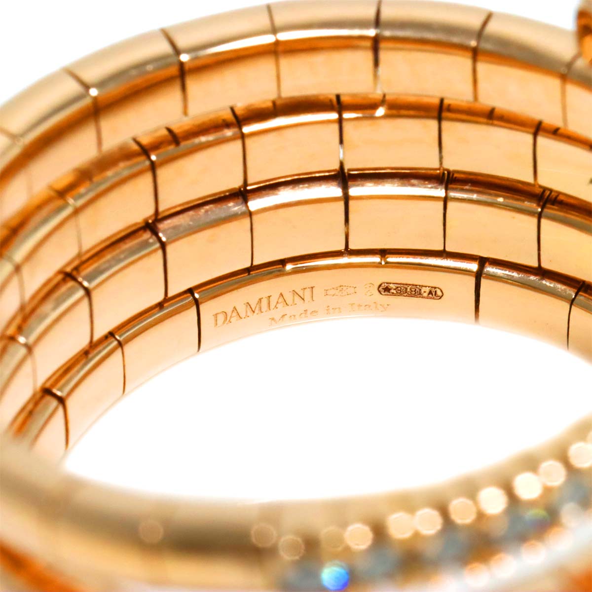 notte di san lorenzo Diamond Ring 18K PG 750 size7.5(US)