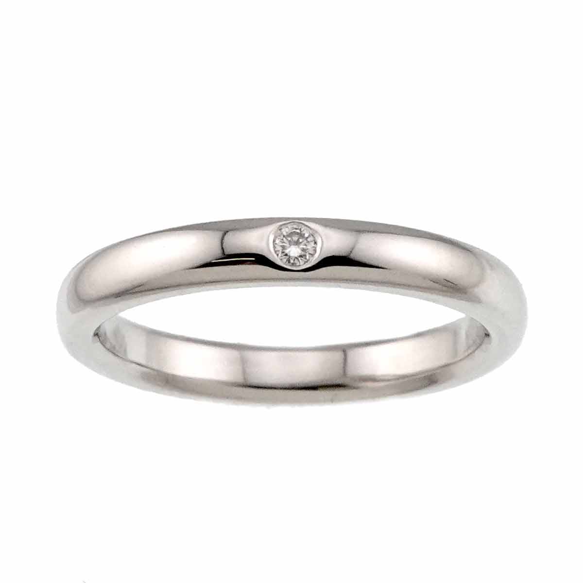Stacking Band Ring Diamond 1P Platinum Size5.25(US)