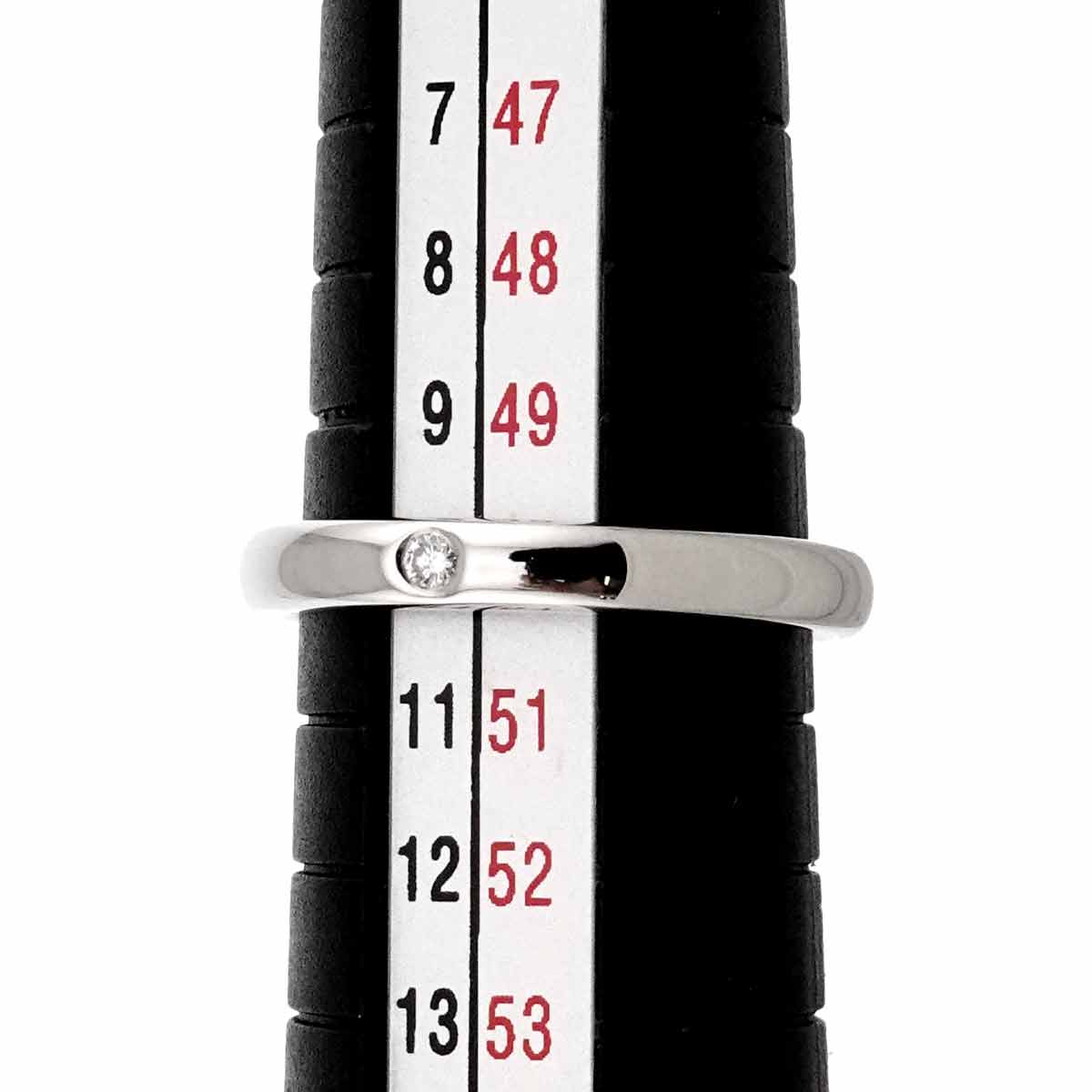 Stacking Band Ring Diamond 1P Platinum Size5.25(US)