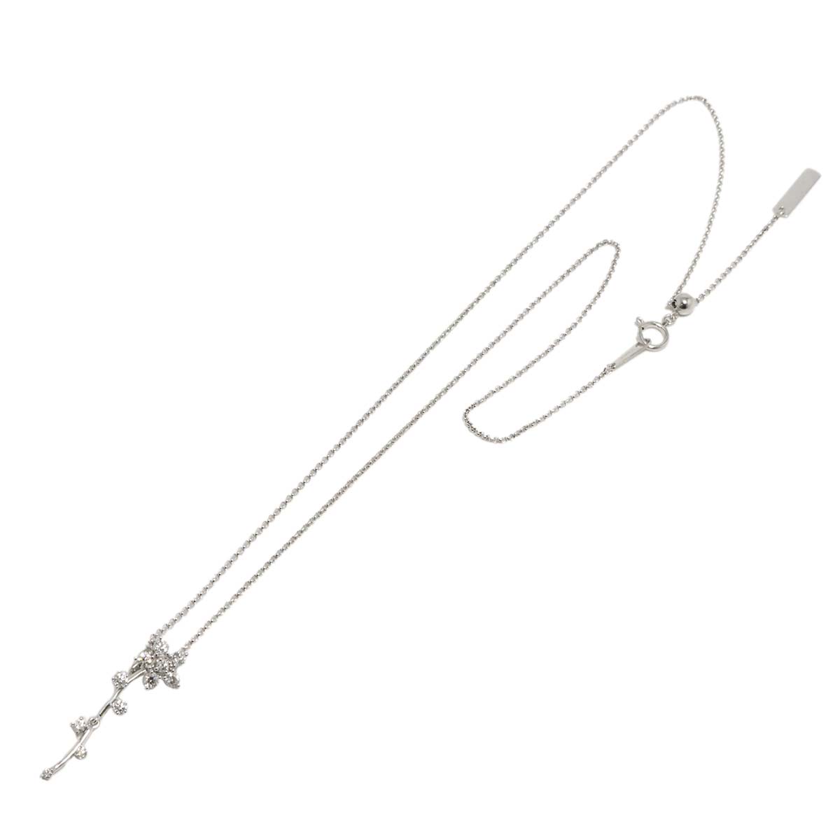 Diamond 0.52ct Necklace 18K WG White Gold 750