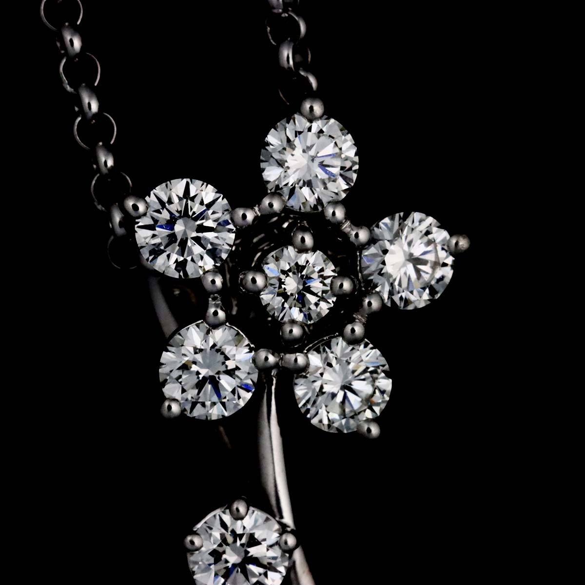 Diamond 0.52ct Necklace 18K WG White Gold 750