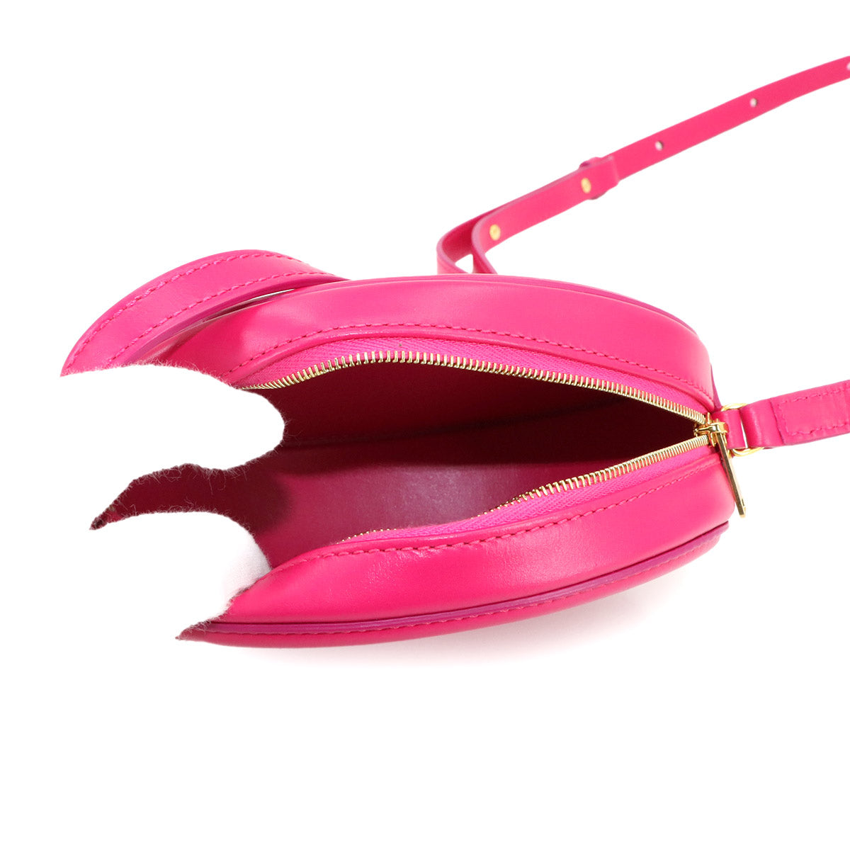 CELINE Oval Purse Cuir Triomphe Shoulder Bag Leather Pink 10I703DPQ