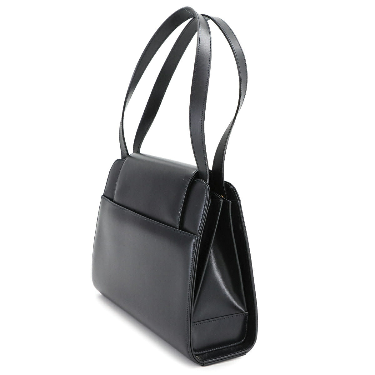 Sapphire Line Hand Bag Leather Navy Purse