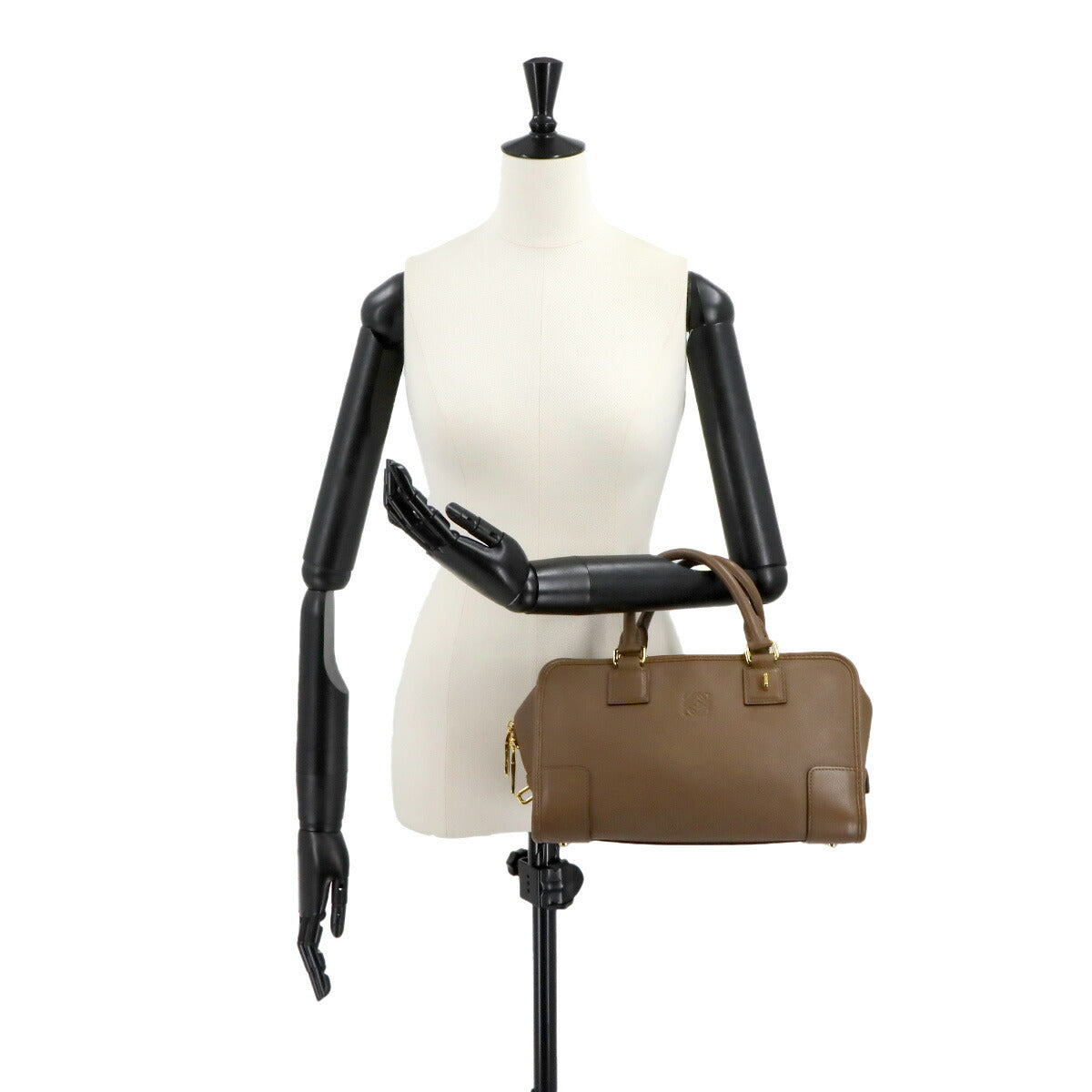 Amazona 28 Hand Bag Leather Brown 352.79.A03 Anagram Purse