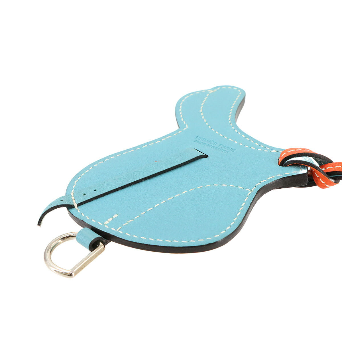 Paddock Selle Bag Charm Swift Orange poppy Blue Saint Cyr