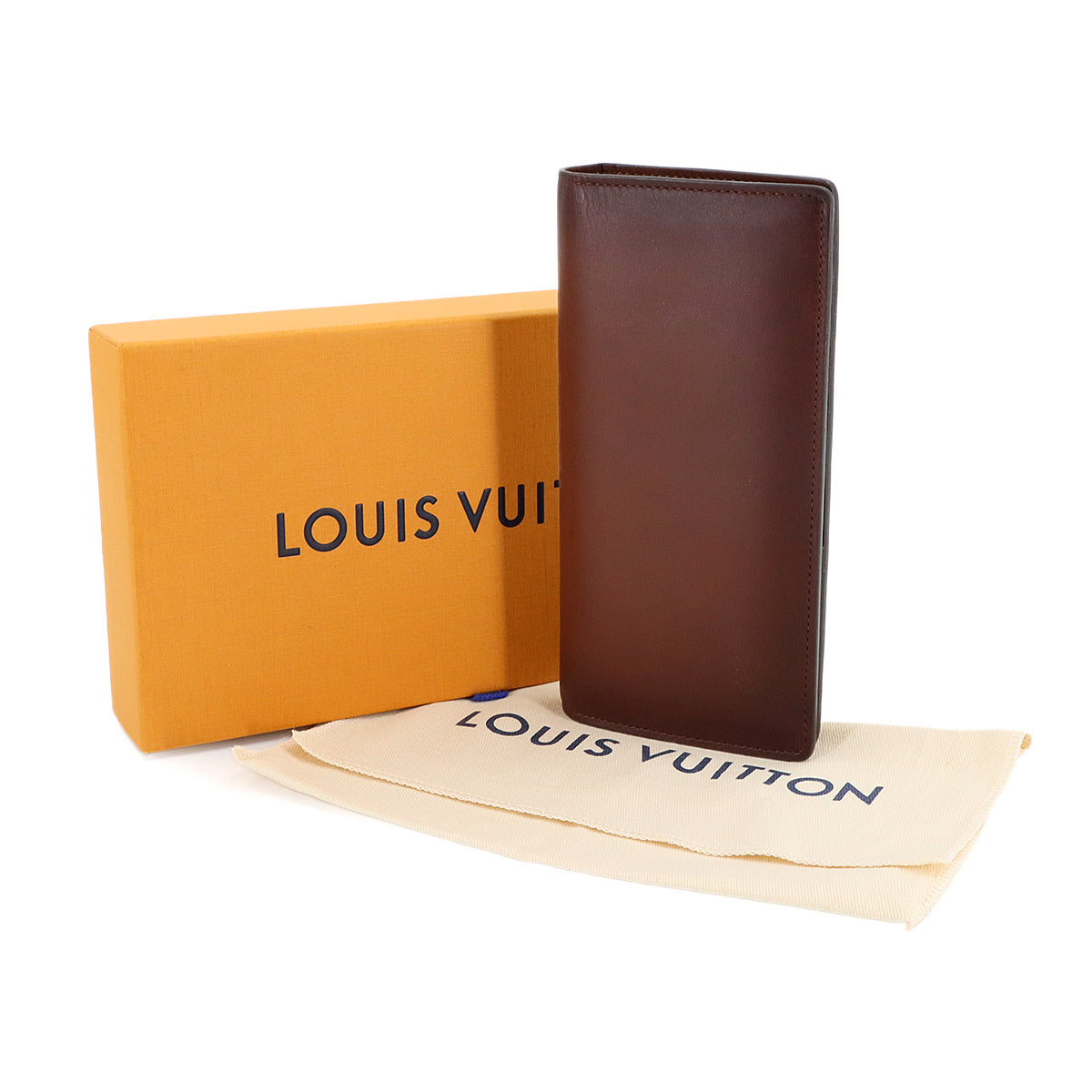 Cuir Ombre Brazza Wallet Leather Acajou M61195