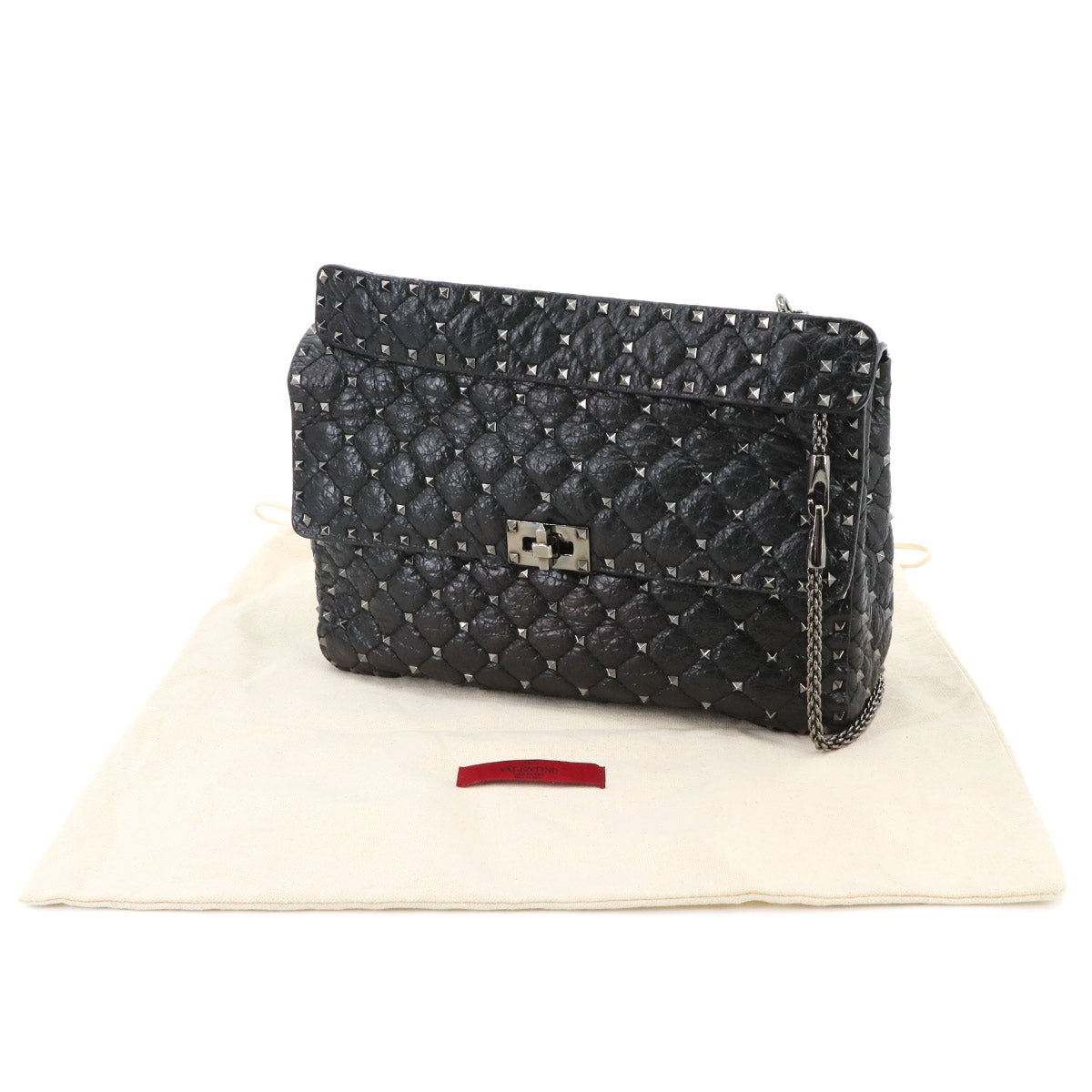 Rockstuds Spike Large 2way Hand Chain Shoulder Bag