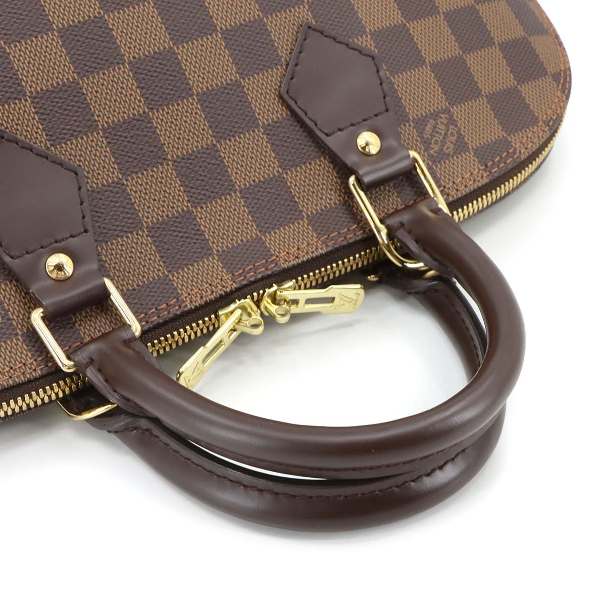 Damier Alma PM Hand Bag Ebene Brown N51131 Purse
