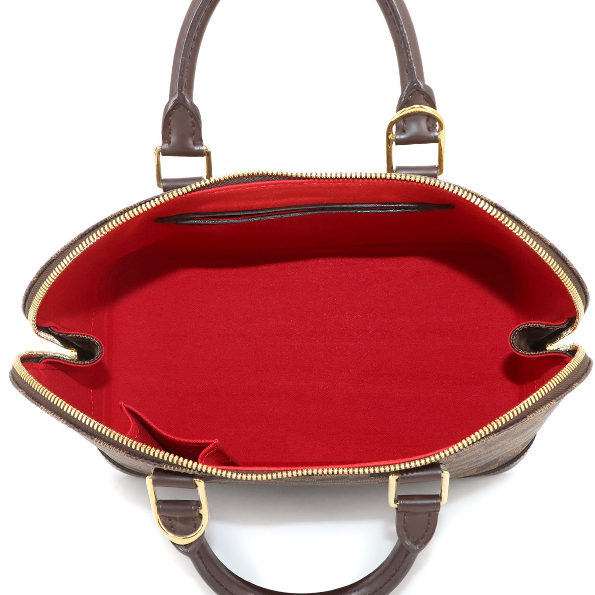 Damier Alma PM Hand Bag Ebene Brown N51131 Purse