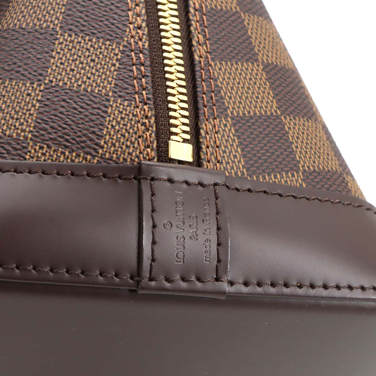 Damier Alma PM Hand Bag Ebene Brown N51131 Purse