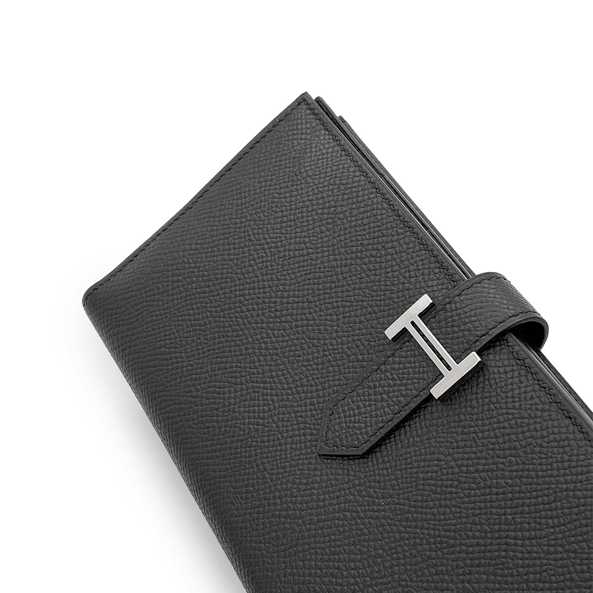 Bearn Soufflet Long Wallet Epsom Black Purse