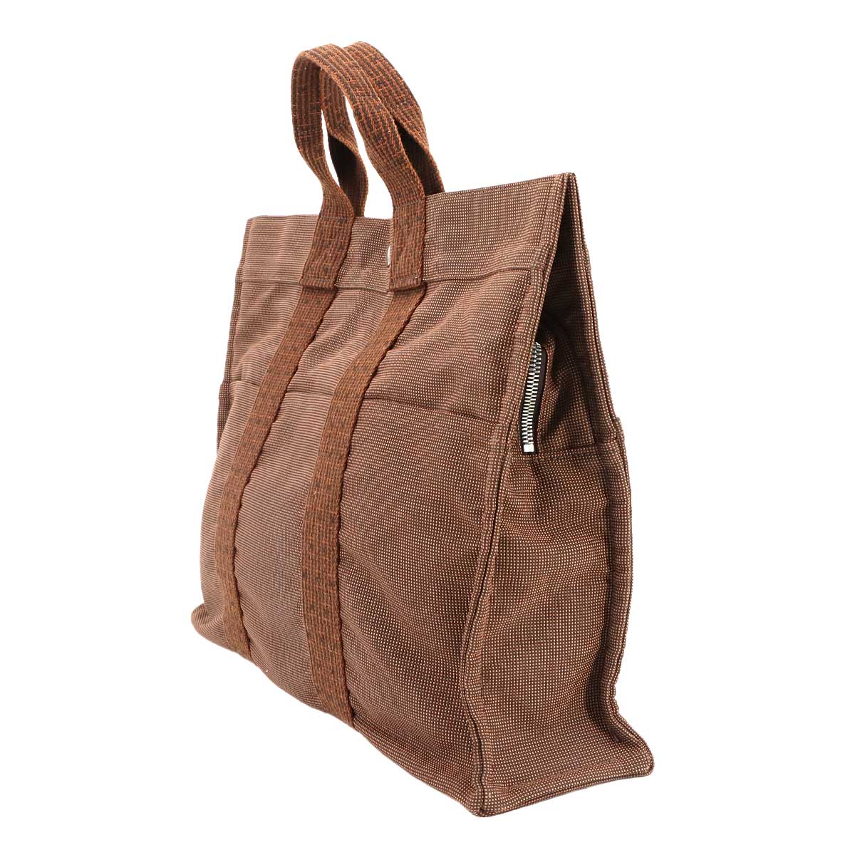 Herline Tote MM Bag Canvas Brown Unisex Purse