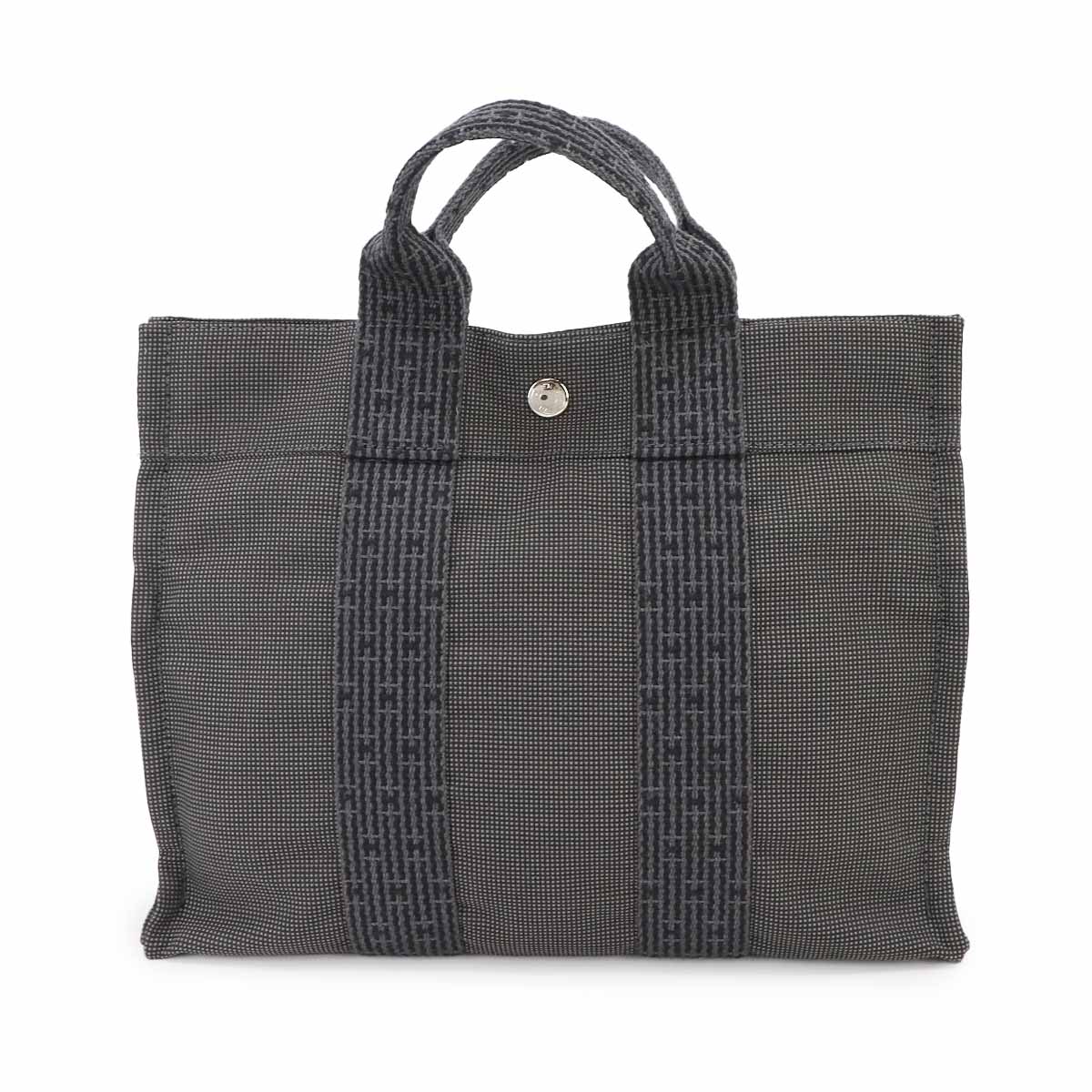 Herline Tote PM Bag Canvas Gray Unisex Purse