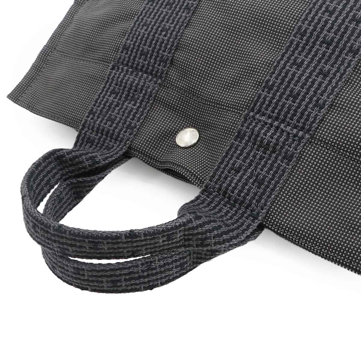 Herline Tote PM Bag Canvas Gray Unisex Purse