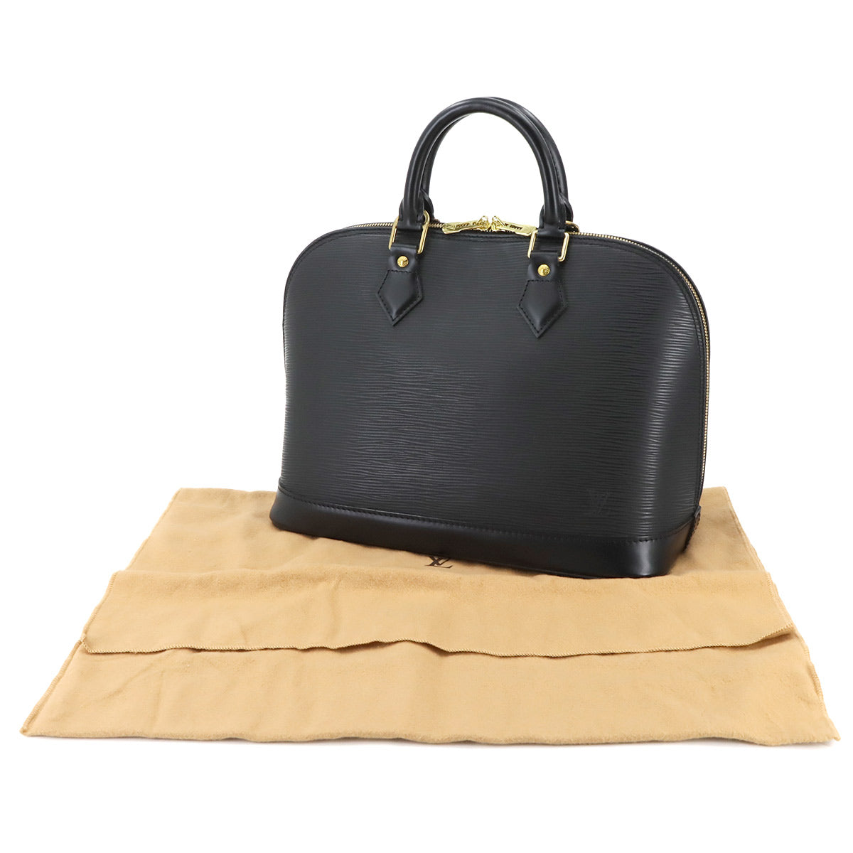 Epi Alma PM Hand Bag Leather Noir Black M52142 Purse