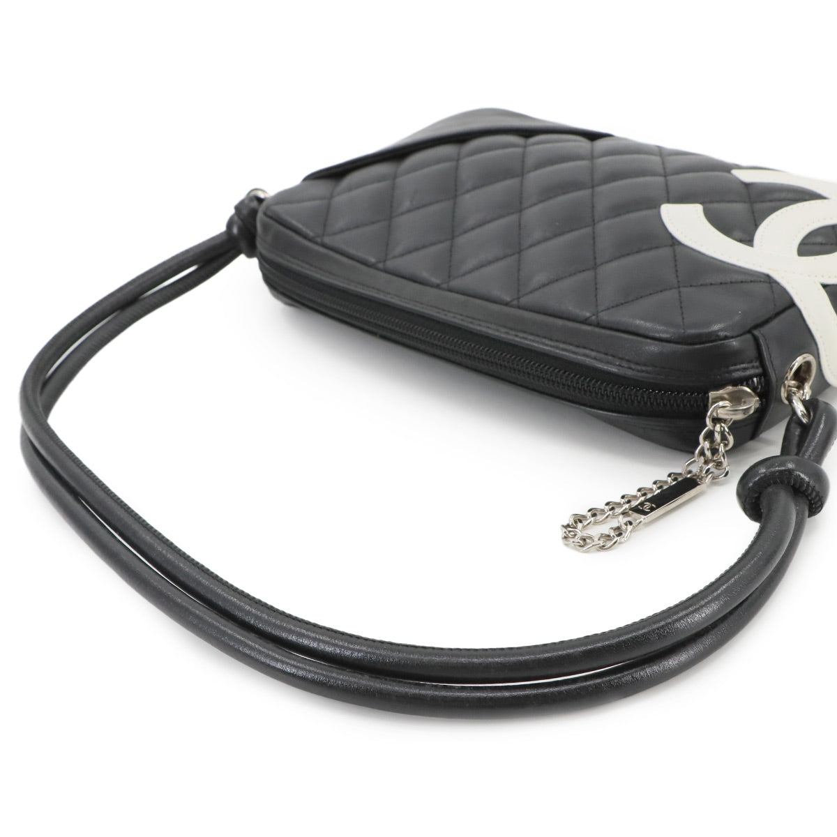 Cambon Line Shoulder Bag Leather Black A25175 Coco Logos