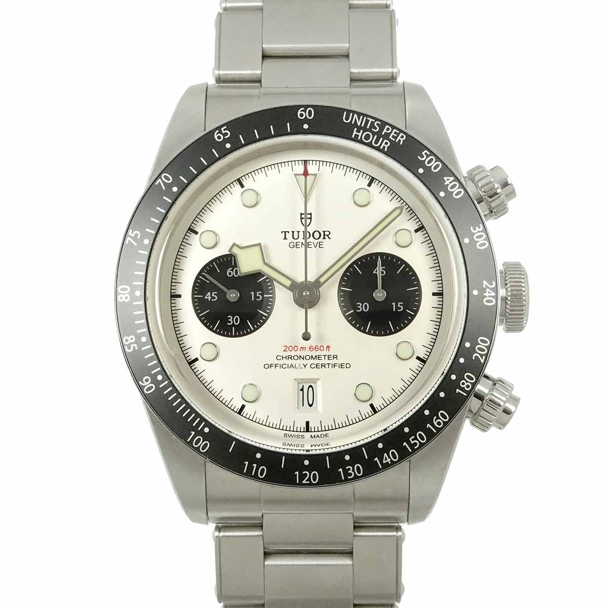 Black Bay Chronograph 79360N Automatic White Dial Mens Watch