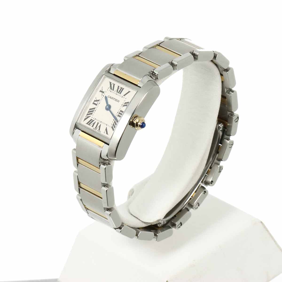 Tank Francaise SM W51007Q4 750 YG Quartz Cream Dial Ladies
