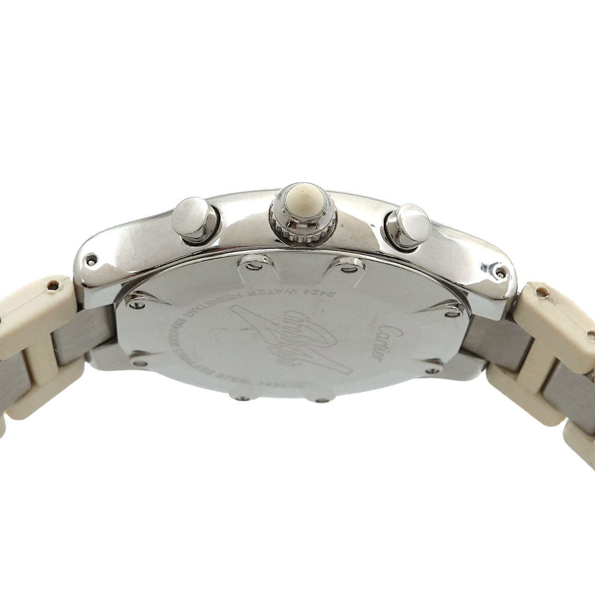 Must 21 Chronoscaph W10184U2 Date Quartz White Dial Mens