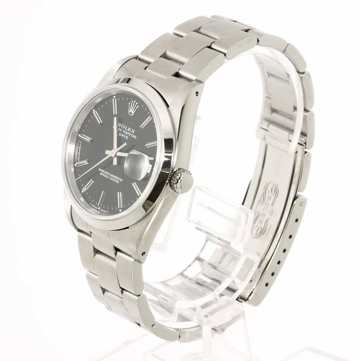 Oyster Perpetual Date 15200 Automatic Silver Dial Mens Watch