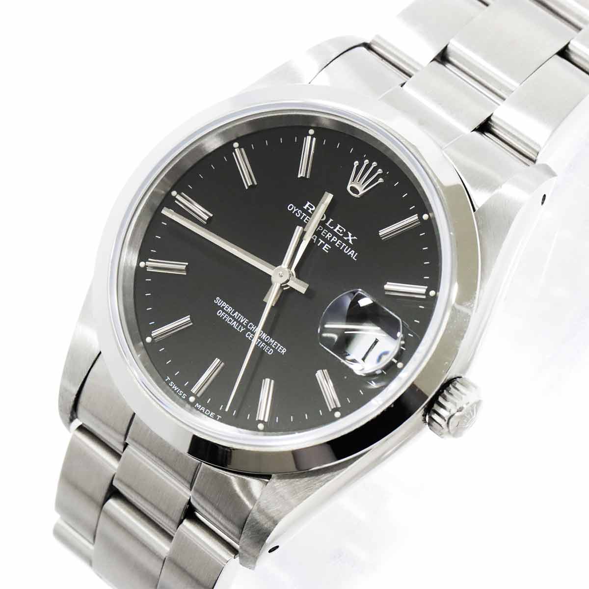 Oyster Perpetual Date 15200 Automatic Silver Dial Mens Watch