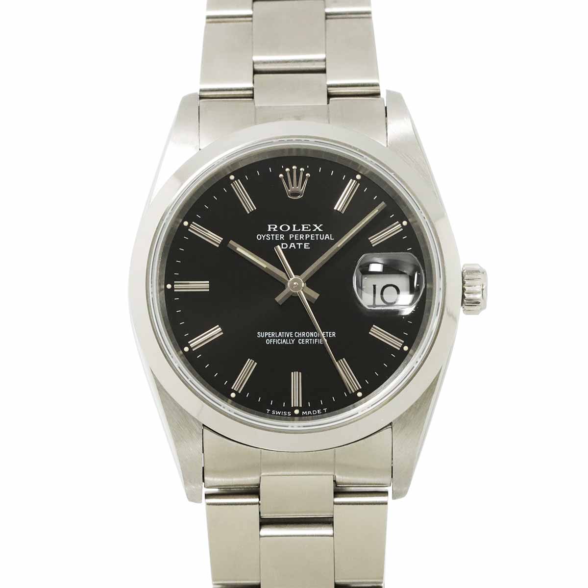 Oyster Perpetual Date 15200 Automatic Silver Dial Mens Watch