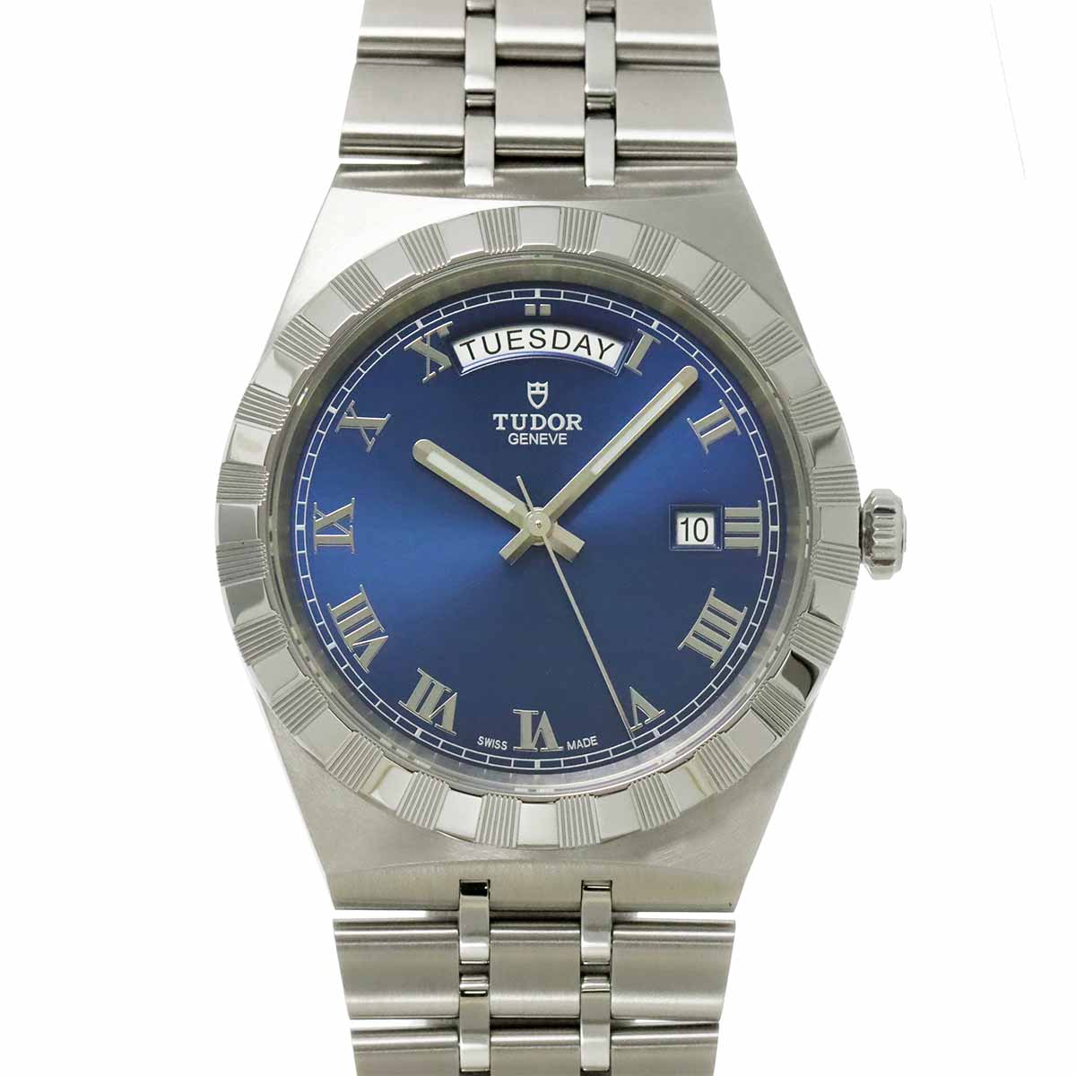 Royal 28600 Automatic Date Blue Dial Mens Watch