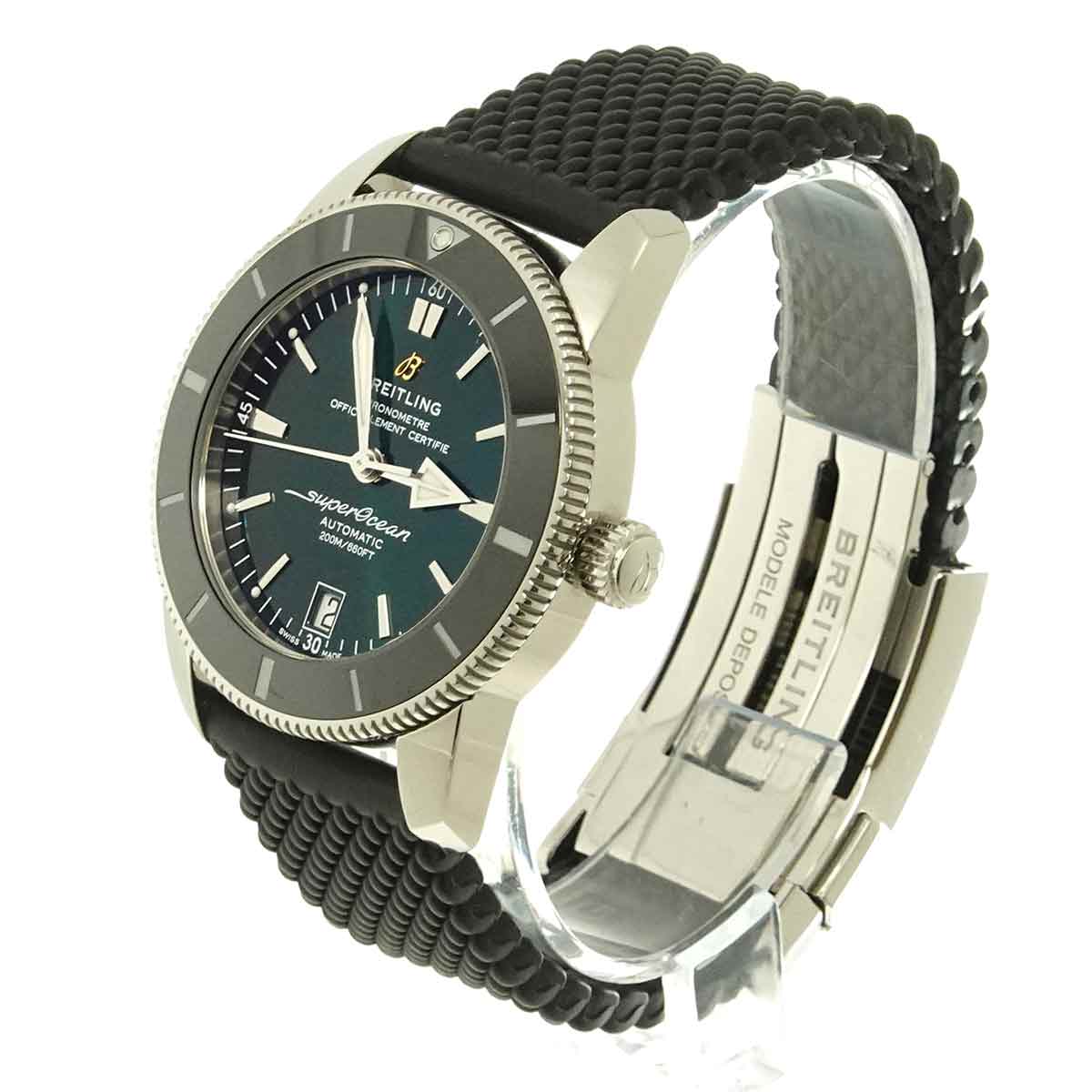 SuperOcean Heritage II AB2010 42mm Date Green Dial Mens