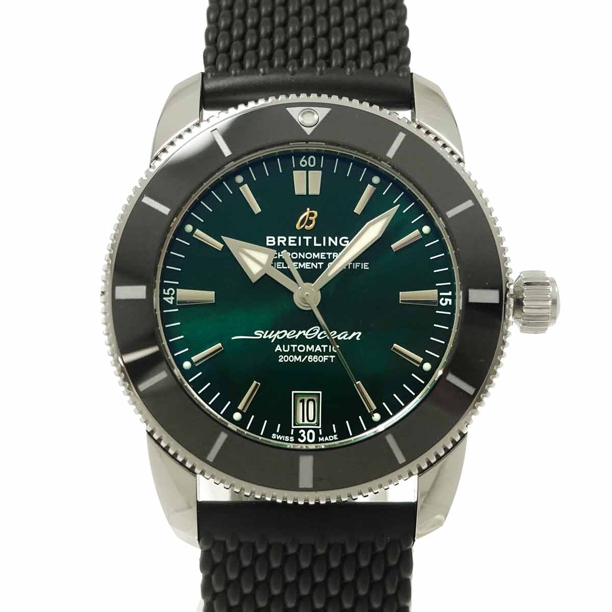 SuperOcean Heritage II AB2010 42mm Date Green Dial Mens