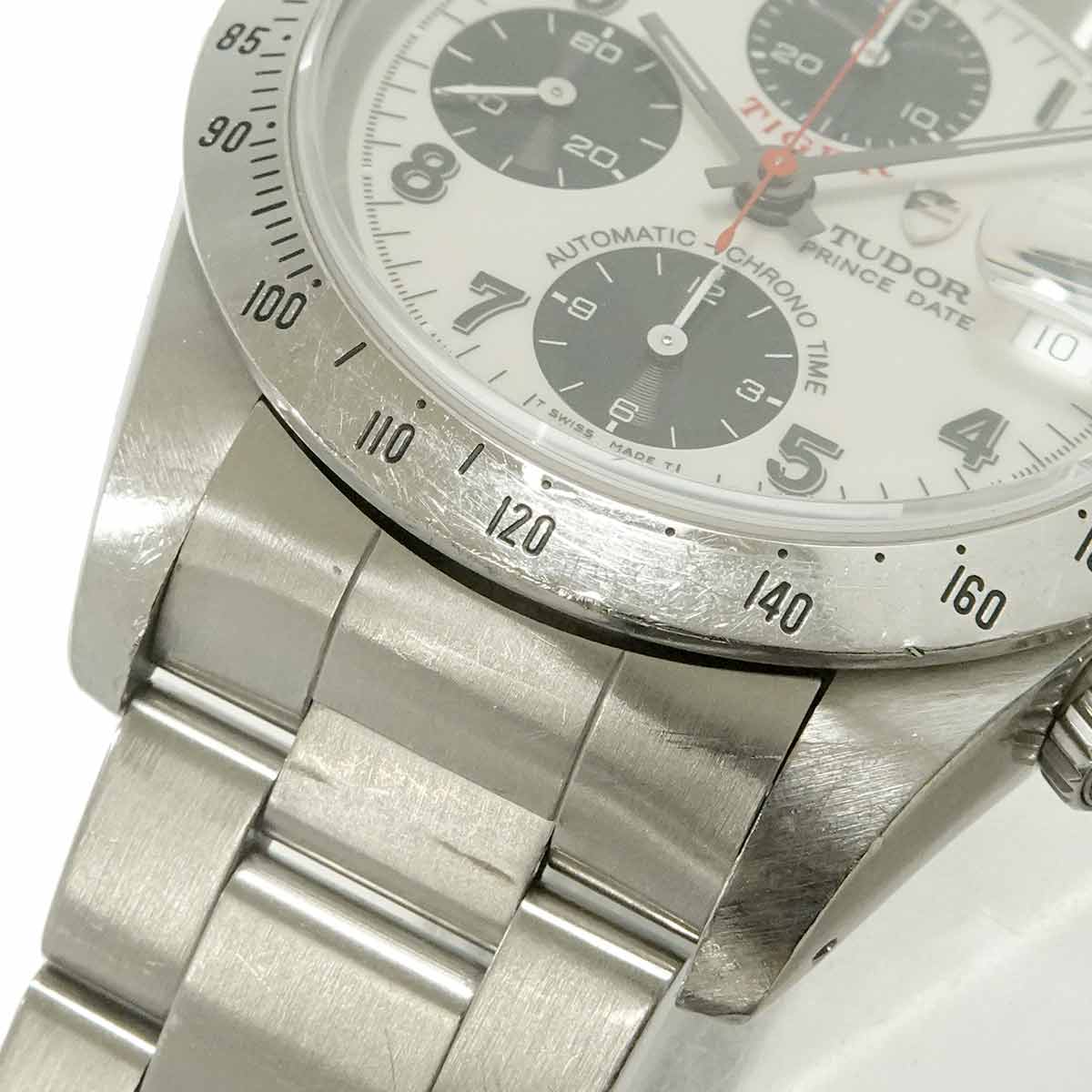 Chrono Time Tiger 79280 Date Automatic cream Dial Mens Watch