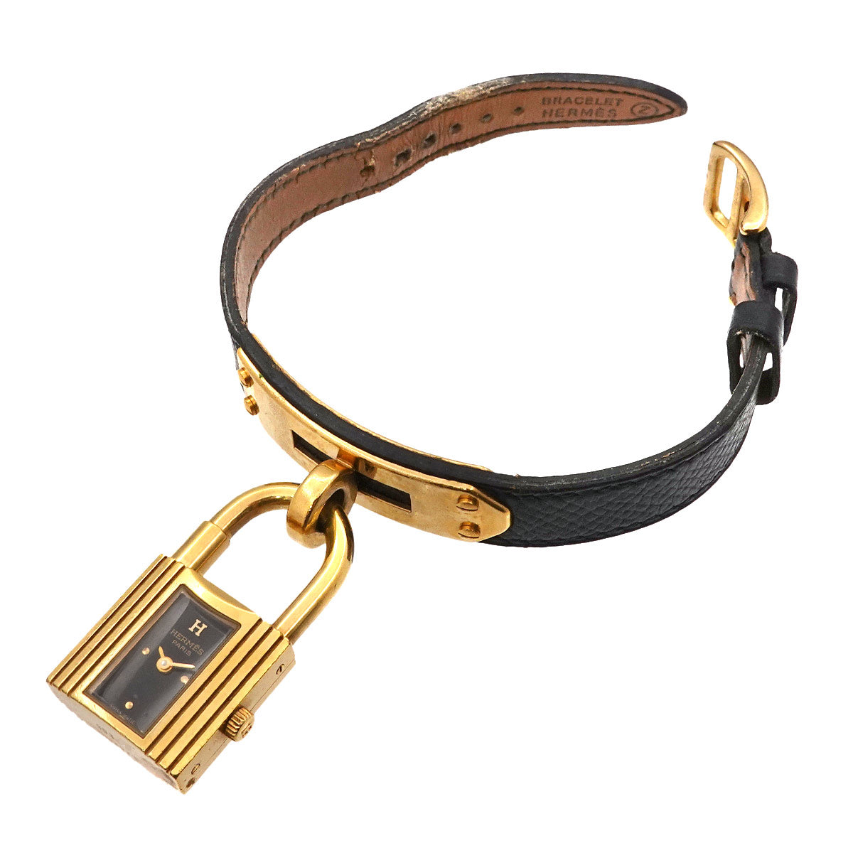 KELLY Watch Quartz Black Dial Leather Ladies Watch