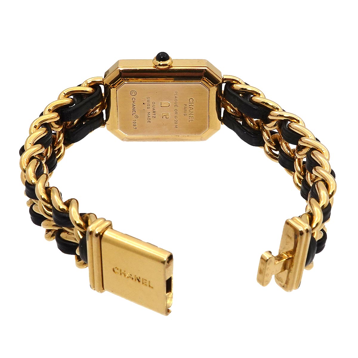 Premiere Size M H0001 Vintage Quartz Black Dial Ladies Watch