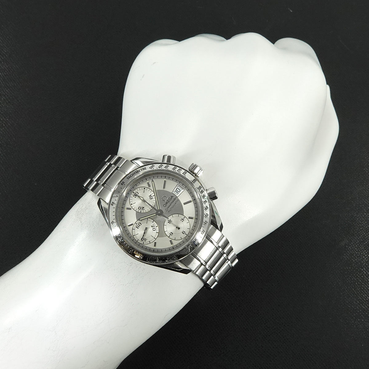 Speedmaster Date 3513 30 Chronograph Automatic Silver Dial Mens