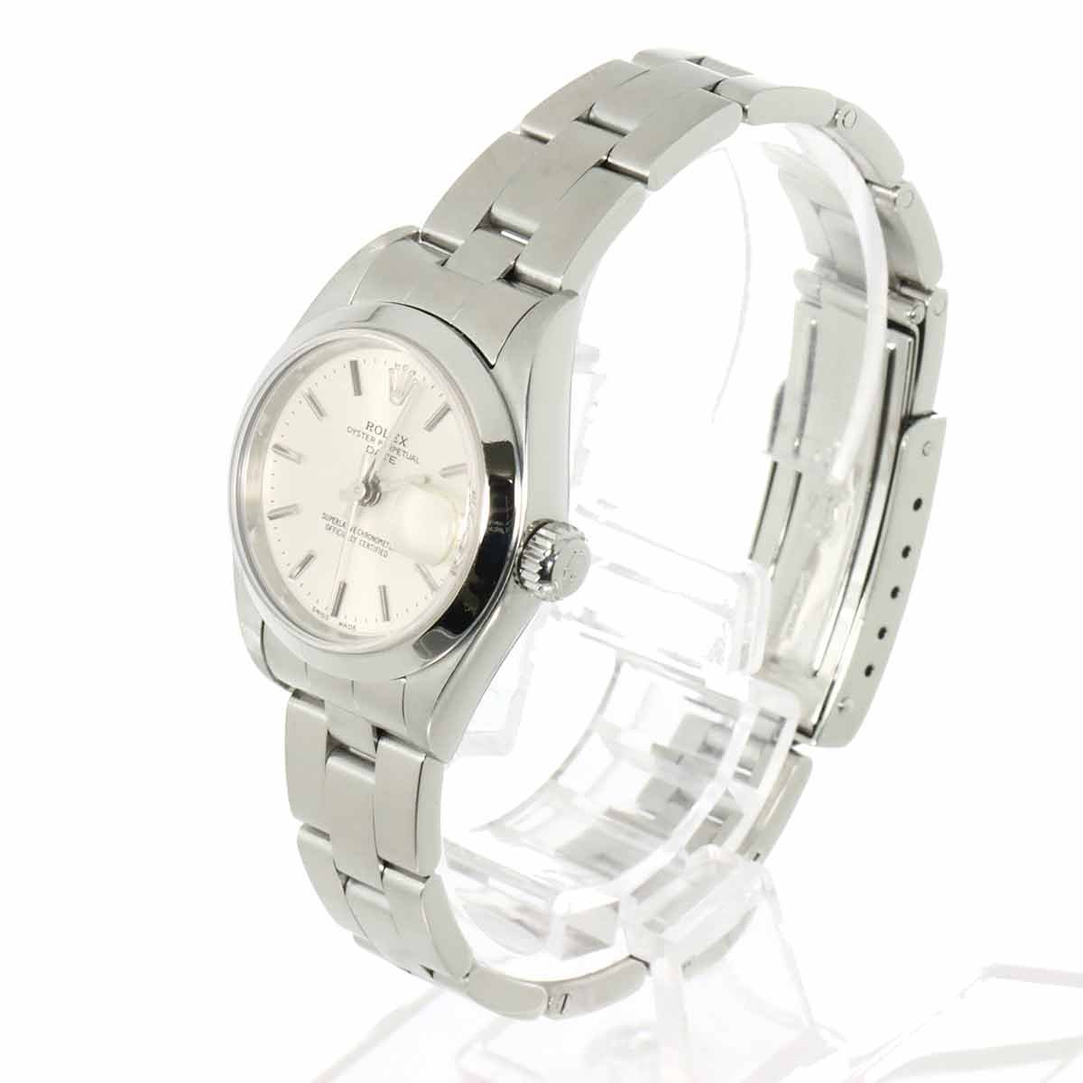 Oyster perpetual Date 79160 Serial P Silver Dial Ladies Watch