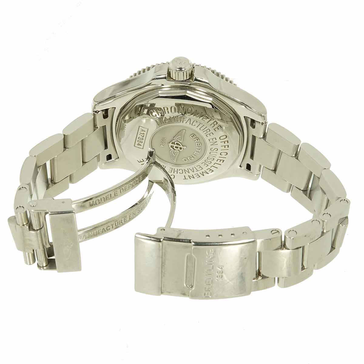 Super Ocean 42 A17364 Date Automatic Black Dial Mens Watch