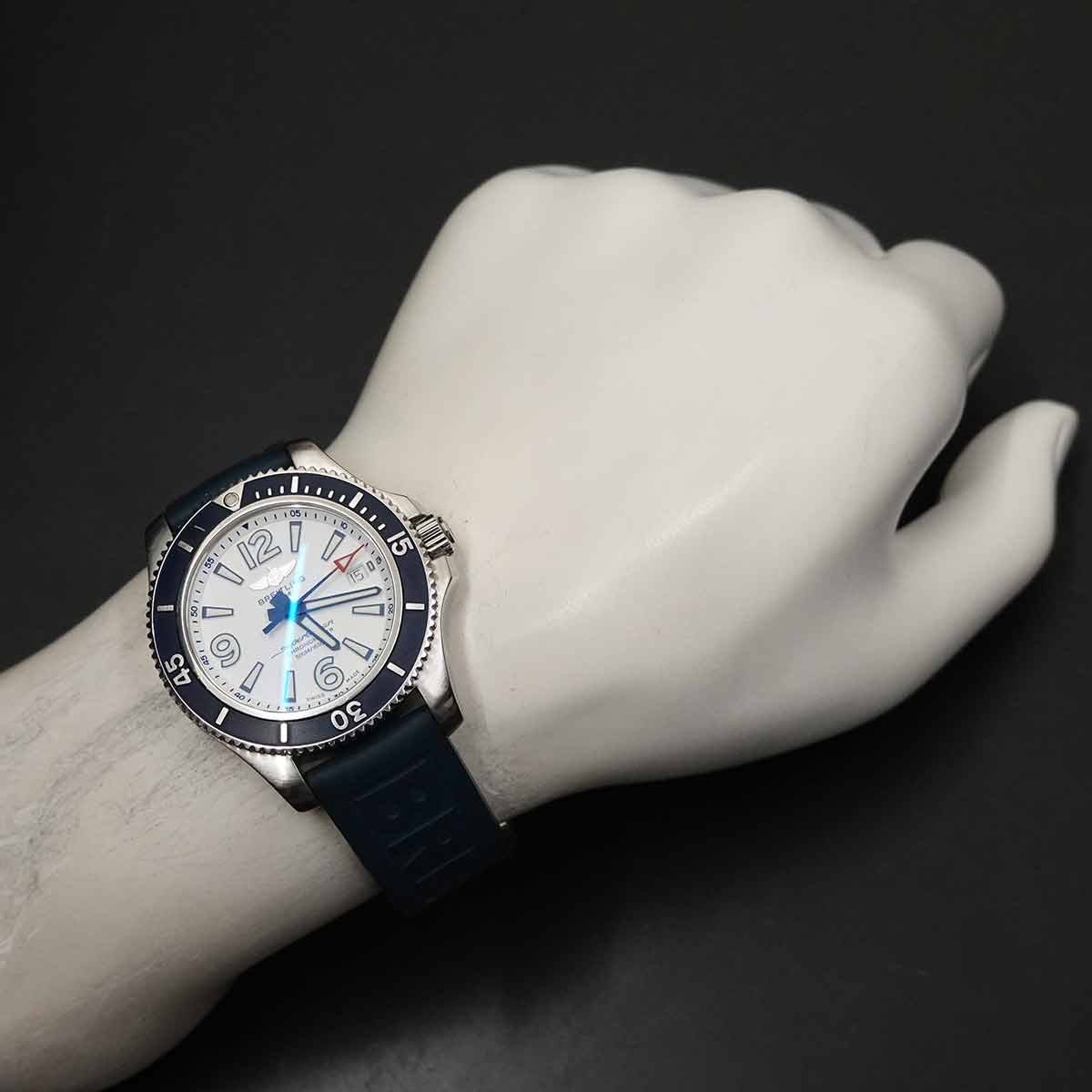 Super Ocean 42 A17366 Date Automatic White Dial Mens