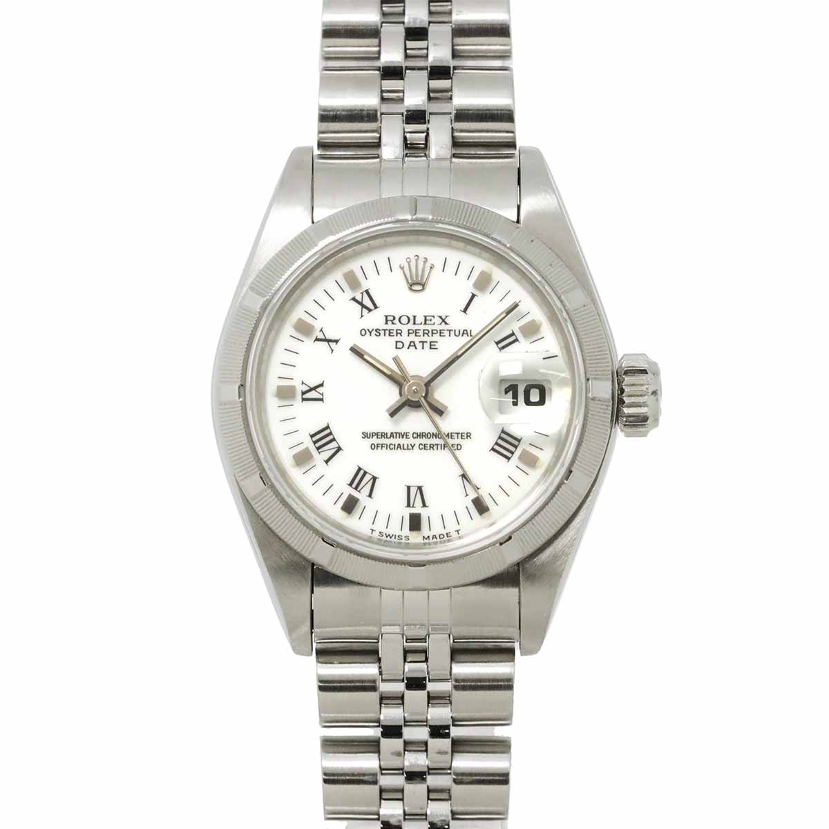 Oyster Perpetual Date 69190 Serial S Ladies White Dial