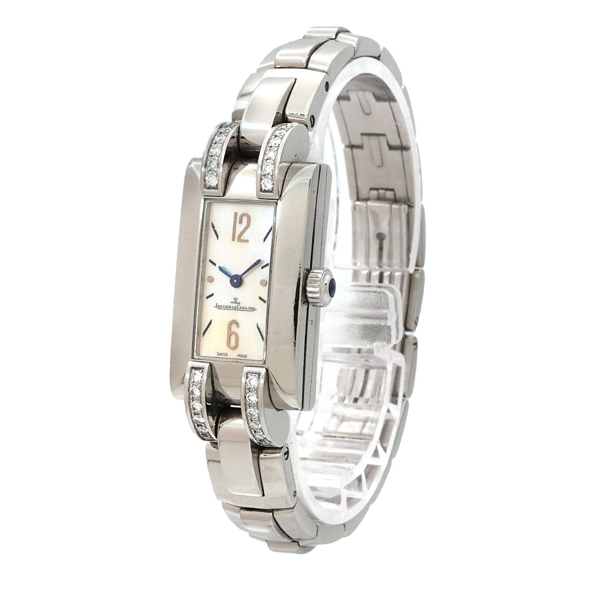 Ideale 460 8 08 Diamond Quartz White Shell Dial