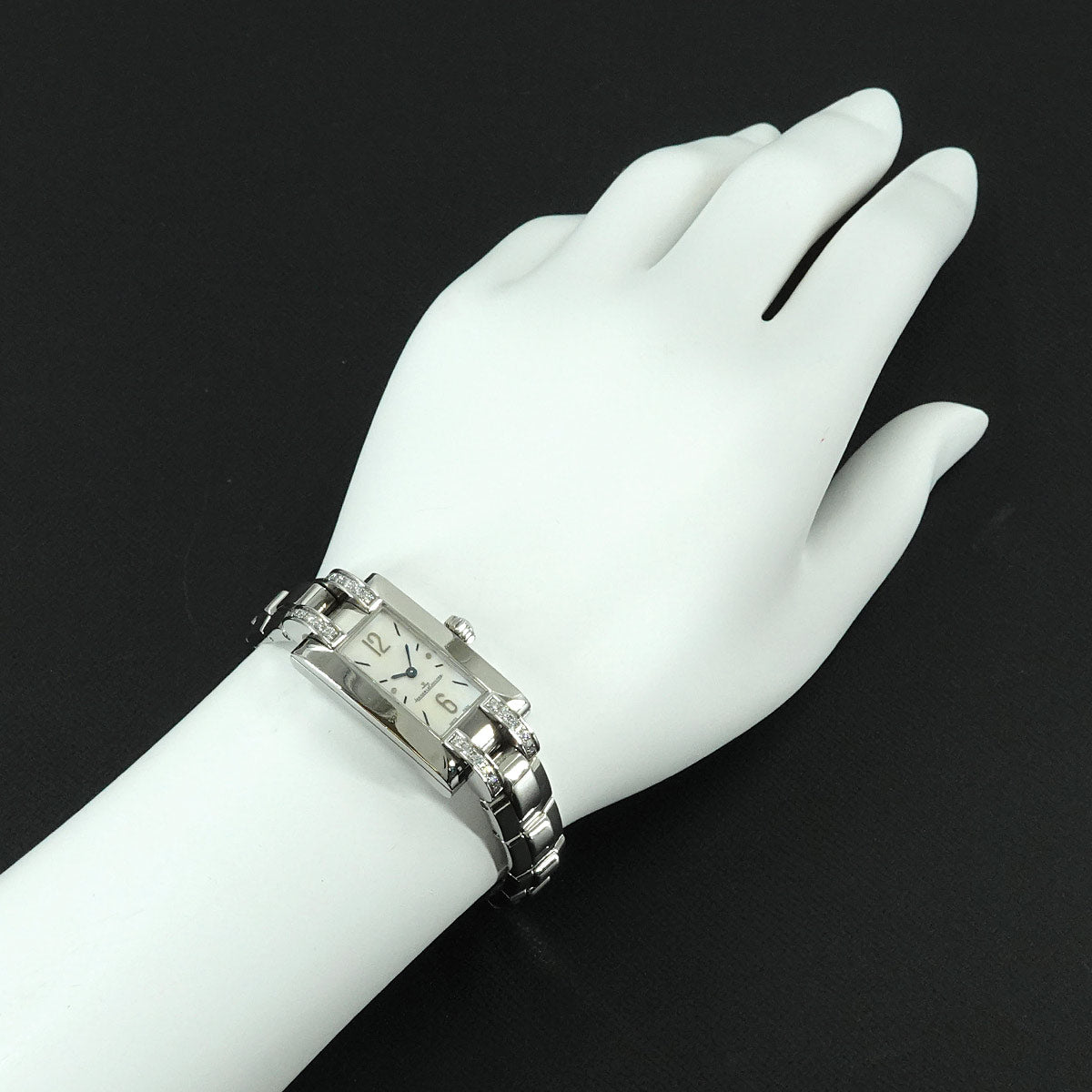 Ideale 460 8 08 Diamond Quartz White Shell Dial