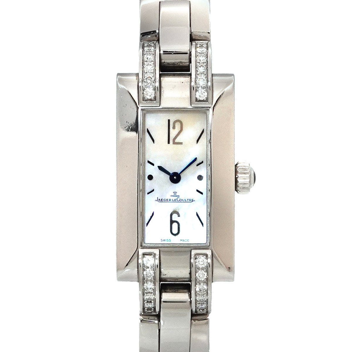 Ideale 460 8 08 Diamond Quartz White Shell Dial