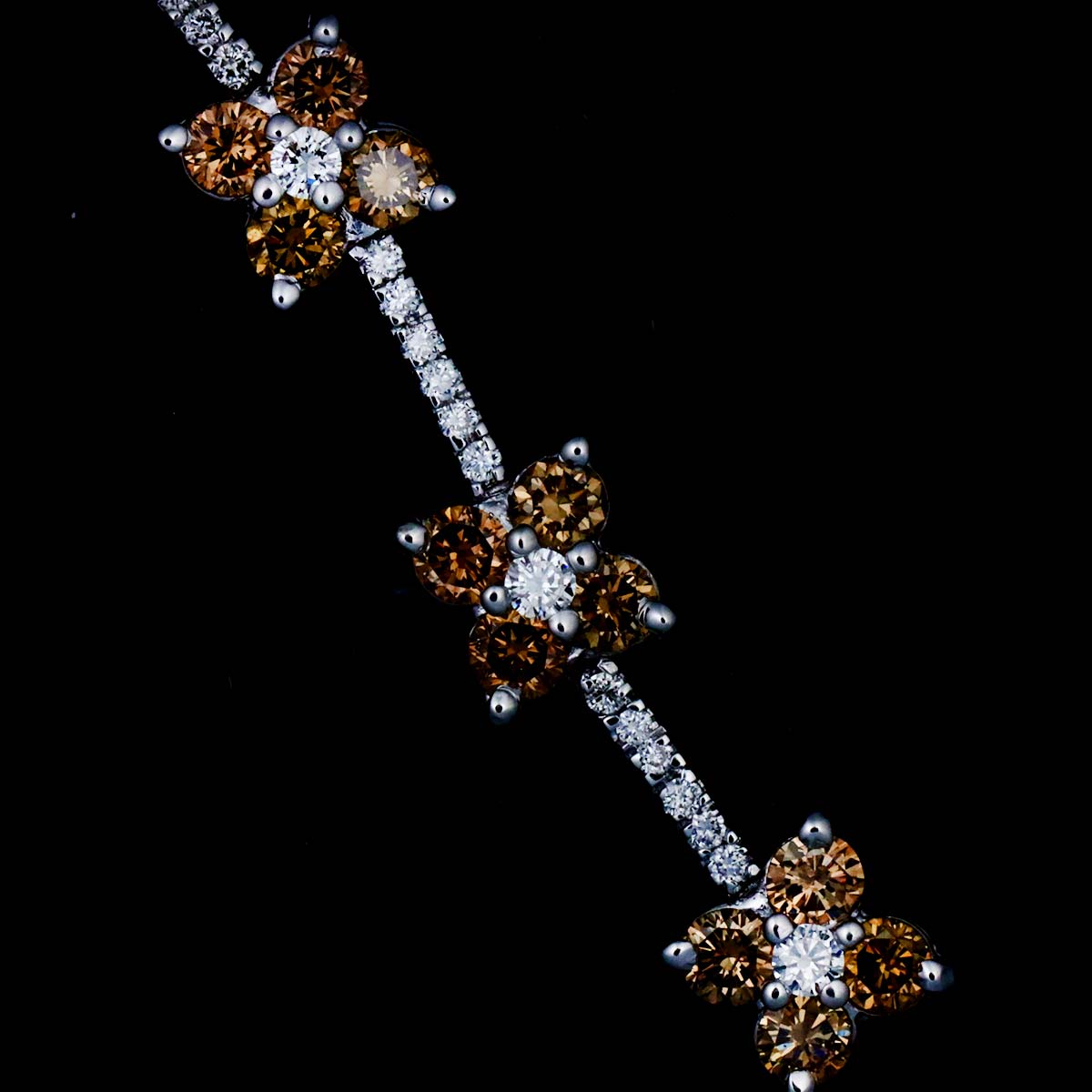 Diamond 1.24/0.30ct Necklace 18K White Gold 750