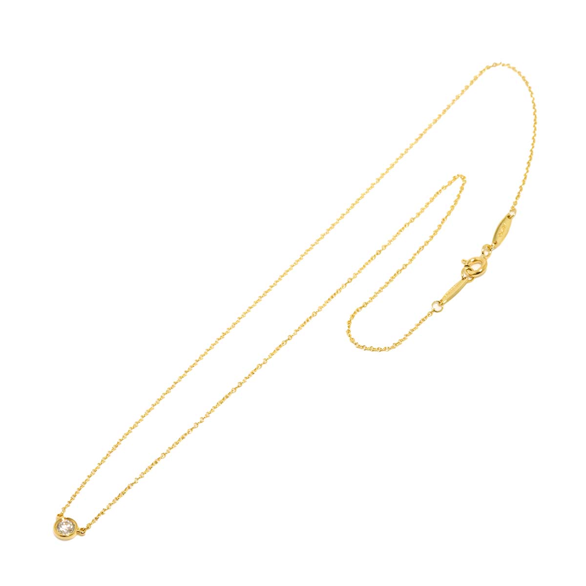 By The Yard Diamond Necklace 18K YG 750