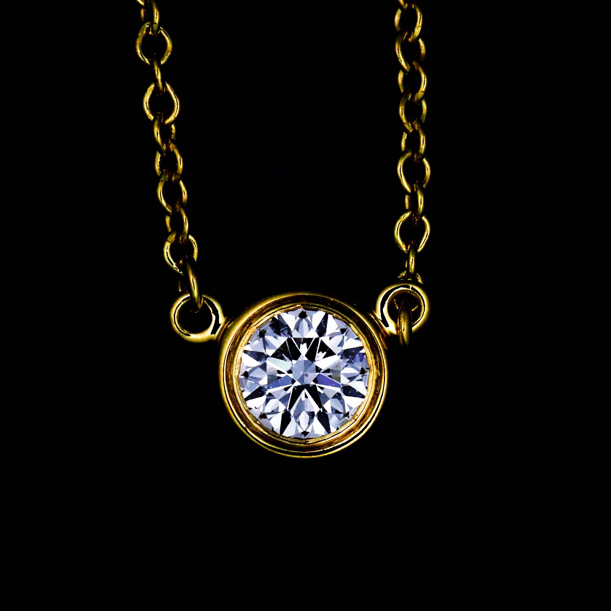 By The Yard Diamond Necklace 18K YG 750