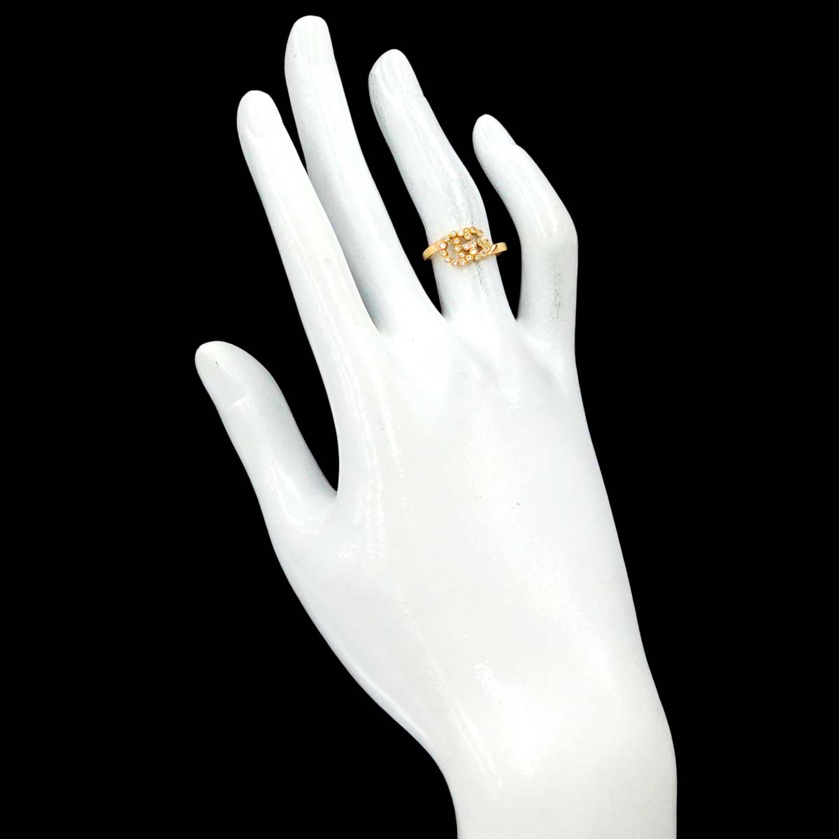 Diamond Ring 18K Yellow Gold 750 Size12 5.75-6(US)