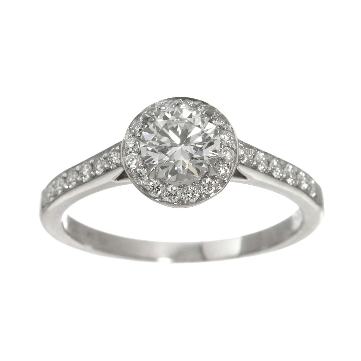 Diamond 0.52ct G/VVS2/3EX Ring Platinum Size5.25(US)