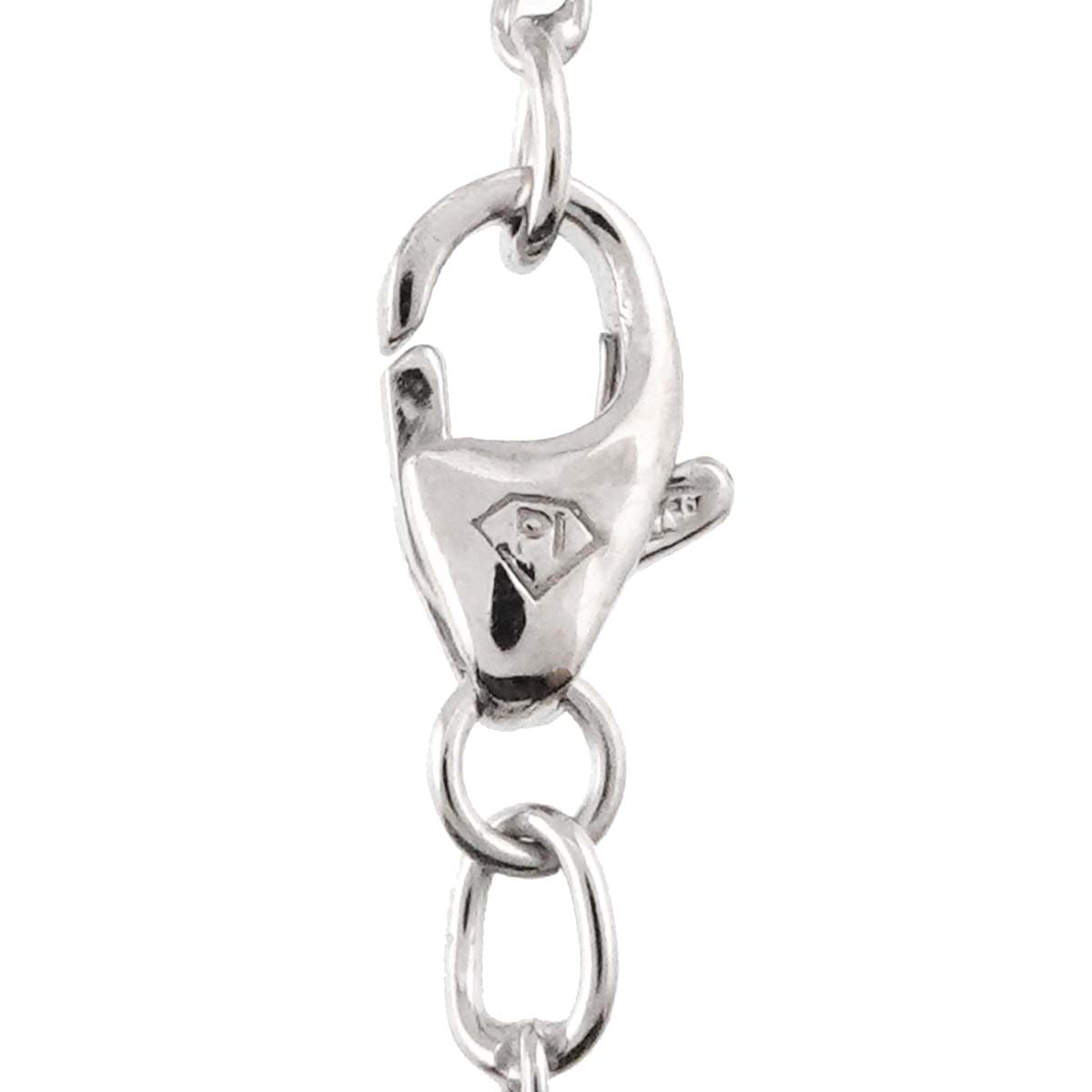 Diamond Necklace 18K White Gold 750