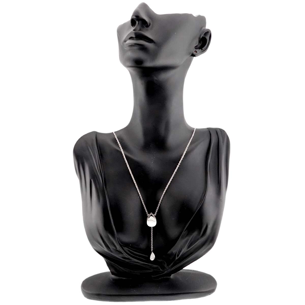 Diamond Necklace 18K White Gold 750