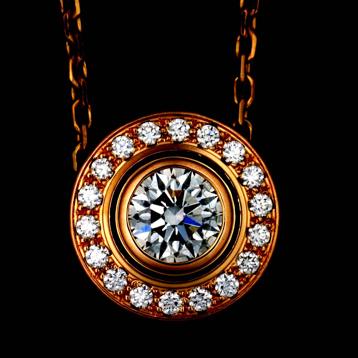 d'Amour Diamond Necklace 18K Pink Gold 750