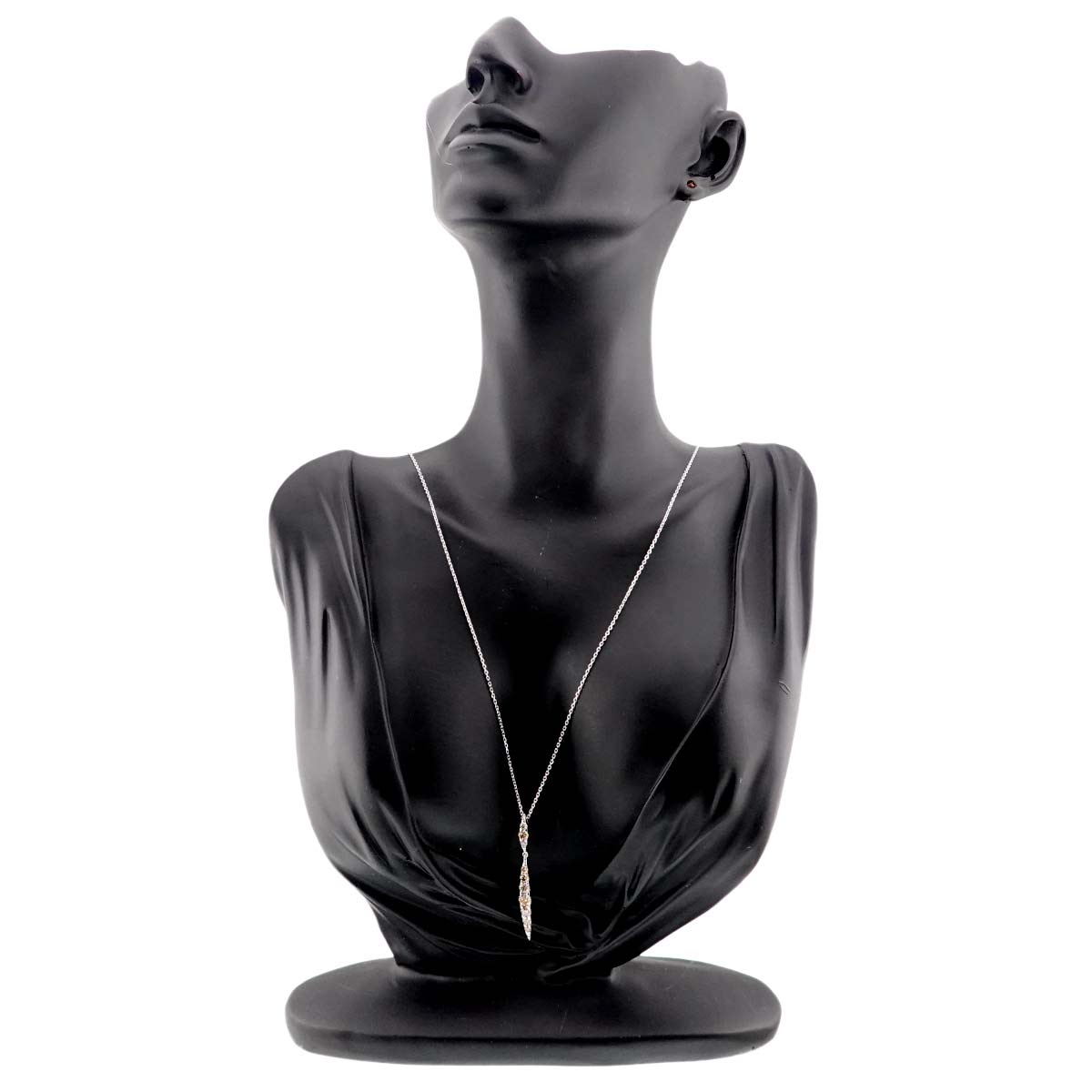 BrownDiamond 1.00ct Necklace 18K White Gold 750