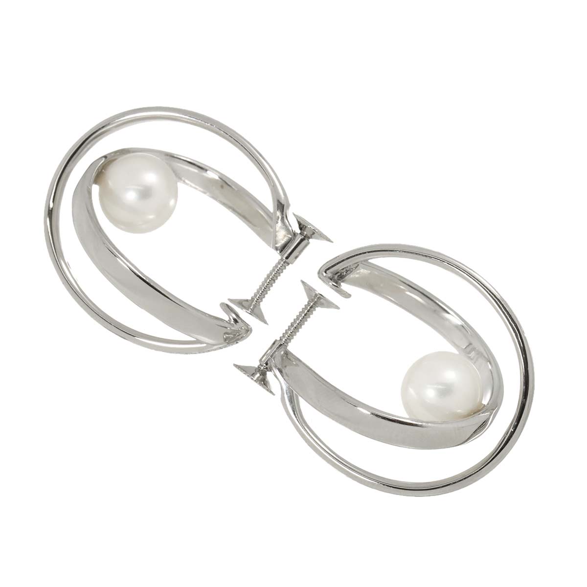 Akoya Pearl Diamond 0.11ct/0.11ct Earrings 18K 14K WG 750 585